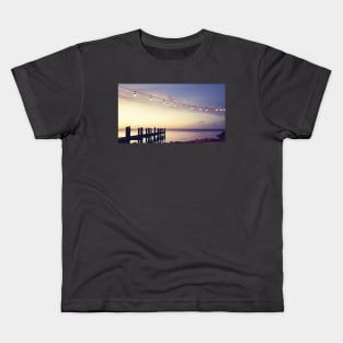 Sunset Over The Florida Keys Dock Kids T-Shirt